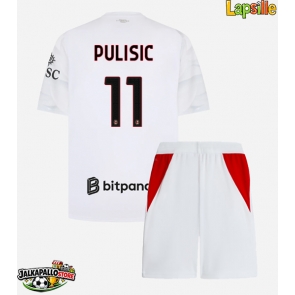 AC Milan Christian Pulisic #11 Vieraspaita Lapsille 2026-27 Lyhythihainen (+ shortsit)